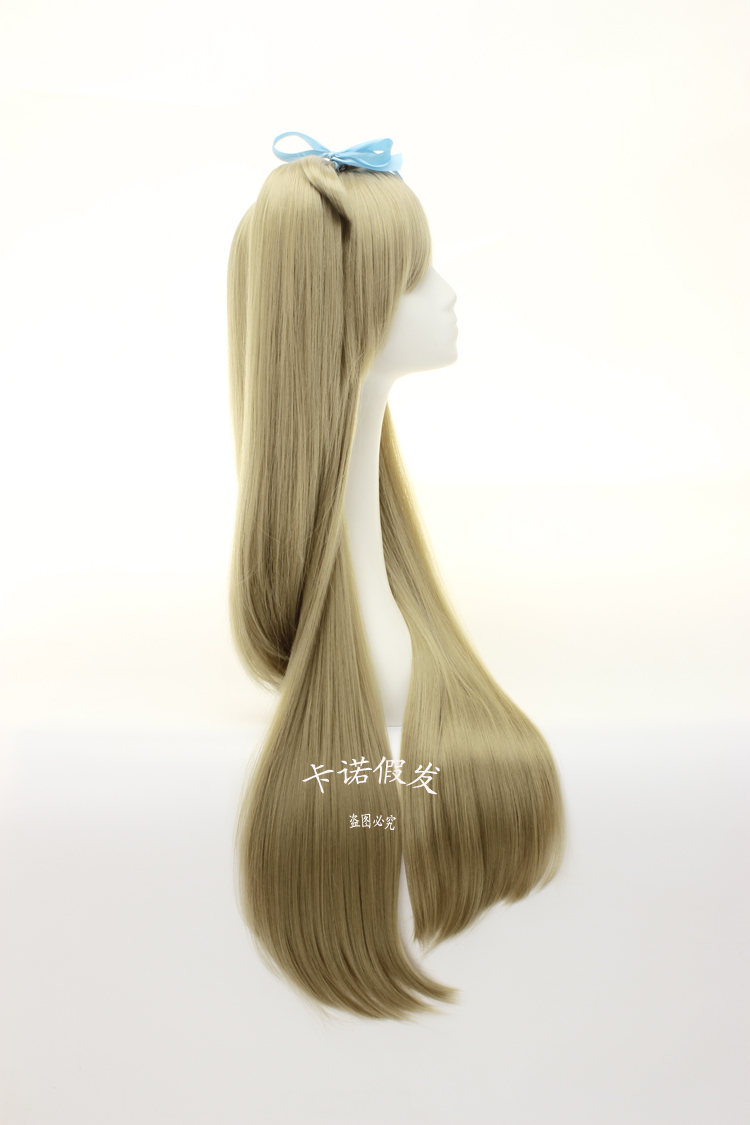 Love Live 南小鳥wig蝴蝶結卡其茶色長髮單馬尾假毛cosplay假髮 Love Live 南小鳥wig蝴蝶結卡其茶色長髮單馬尾假毛cosplay假髮