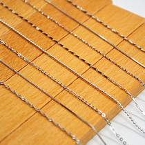 S925 S925 Silver Necklace Silver Chain Single Chain Snake Chain Chain Wave Chain Full Star Clock Chain