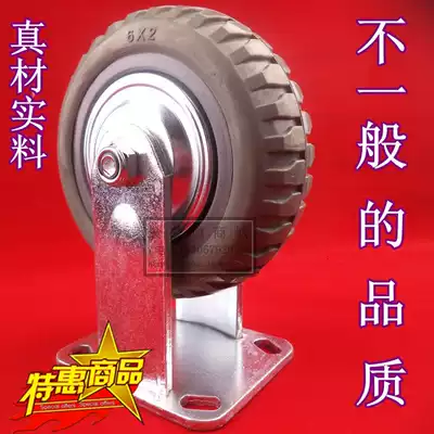 Kezhi 6 inch polyurethane beacon caster heavy 456 inch universal wheel wear-resistant silent industrial cart plate wheel