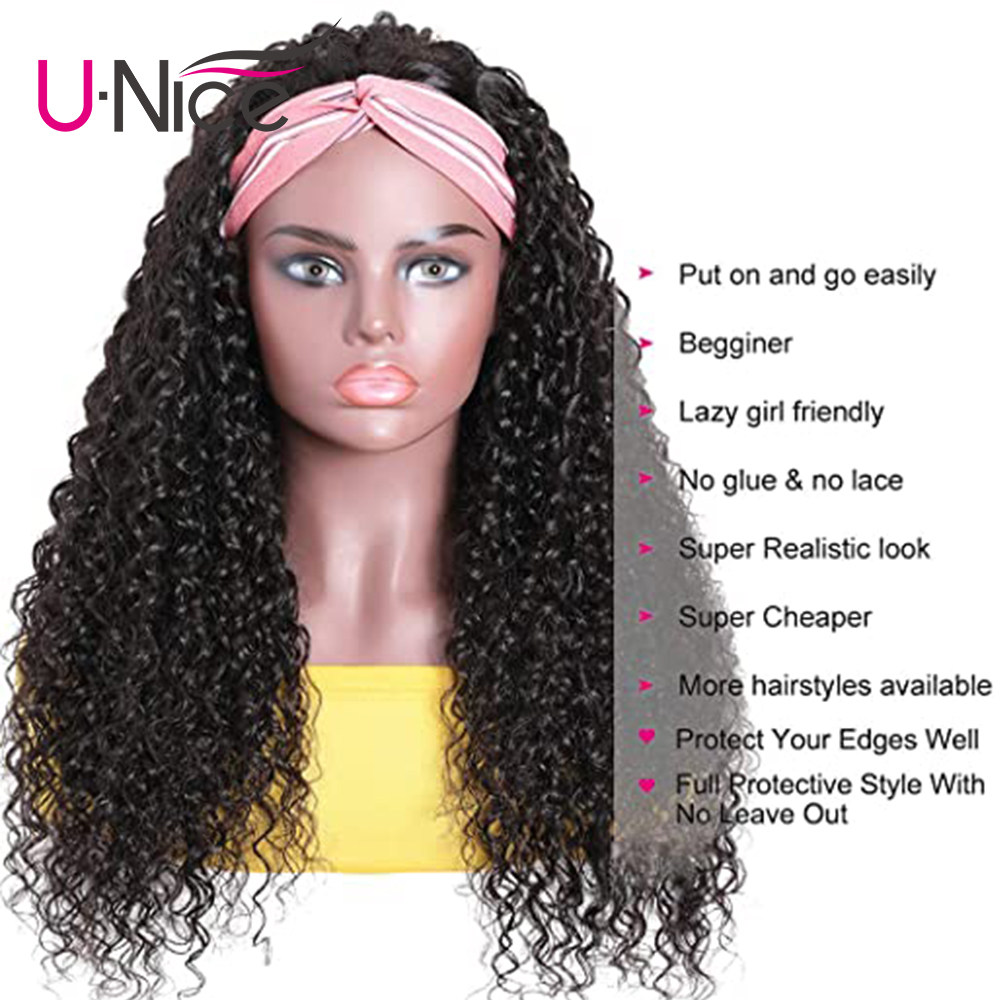 Indian Afro Curly Half Wig Human Hair Wigs Non Lace For ...