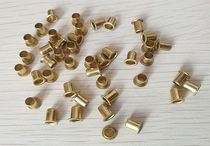 Copper eyelet rivets Hollow copper rivets Copper single-tube through-hole rivets M4X3 4 5 6 8 10 12