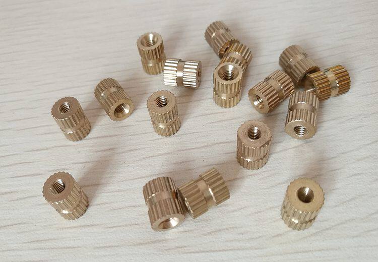 Straight through copper inlay piece injection copper nut copper embedded part copper flower mother M5X5 6-12X6 3 6 8 7-10 copper