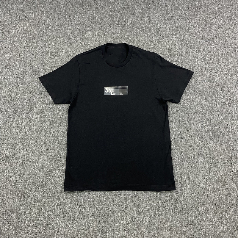 Black Print GreyLogan   Beauty trend Simplicity Small LOGO printing Short sleeve T-shirt