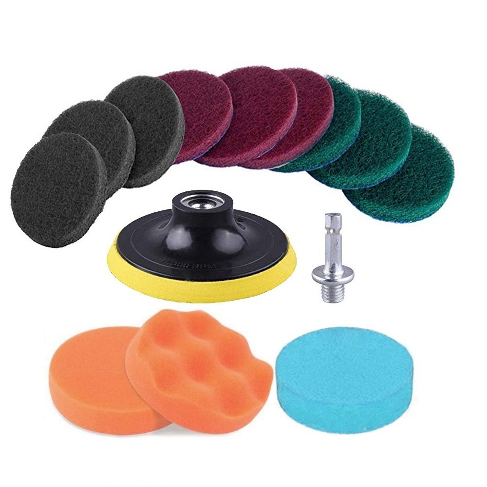 Electric tool cleaning brush brush brush brush 4 inch cloth sponge suit kitchen tile wall without dead angle brush