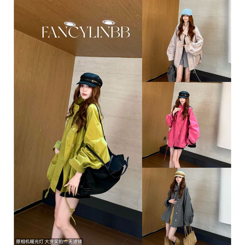 [Paris Windbreaker] Lin Beibei·100 Horsepower Cotton Korean Style Lazy and Relaxed Casual Fashion Windbreaker Jacket