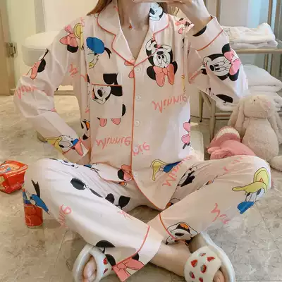 Lunar clothing summer thin cotton postpartum lactation lactation clothing spring and autumn pregnancy pregnant women pajamas maternity discharge clothing
