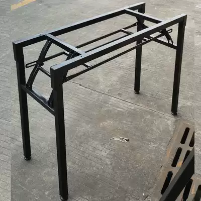 Promotional folding table feet conference table frame training table legs simple thickened standard steel pipe bracket iron frame pair folding frame