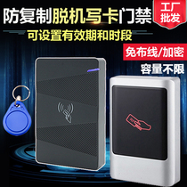 Community wiring-free offline access control Metal card issuing all-in-one machine limited time period anti-copy encryption IC card reading sector