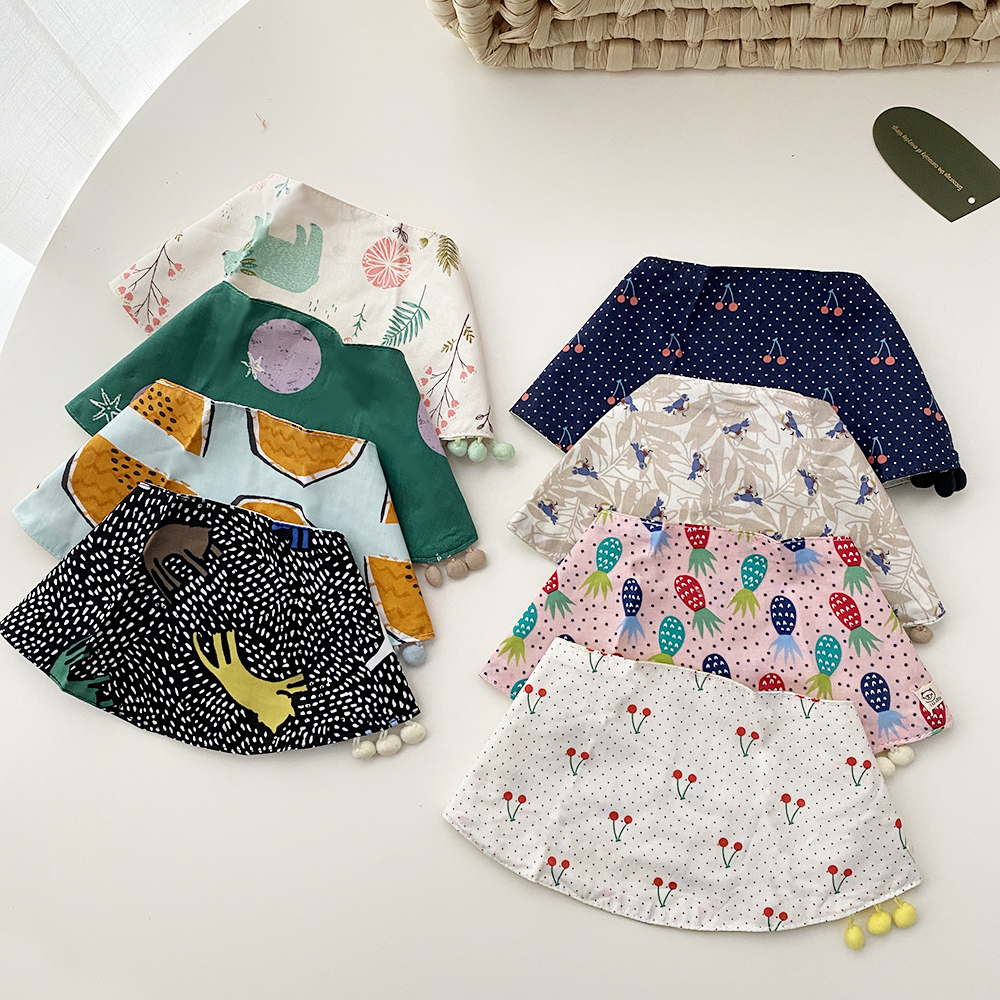 South Korea Summer Moon Moon ball Super-thin cotton double sided mouth baby's mouth baby's mouth towel newborn pocket