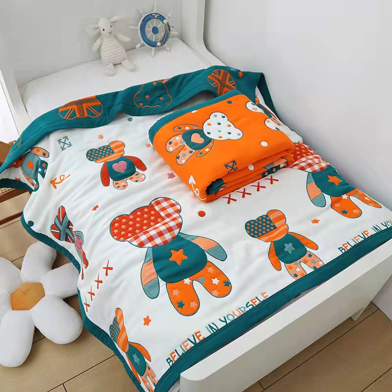 12-layer thickened winter newborn baby blanket baby cover quilt cotton gauze kindergarten nap blanket cotton soft