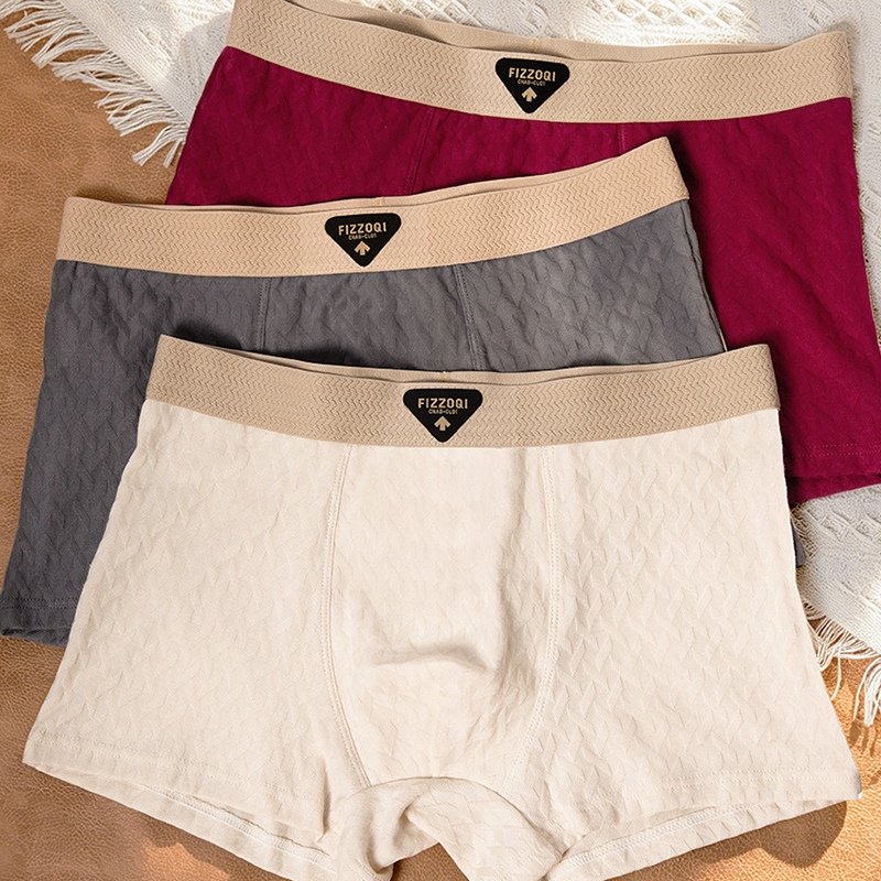 Men's Underwear, Pure Cotton, Soft, Breathable, Not Stuffy, Red Boxer Briefs, Black Briefs, Shorts for Boys