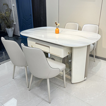 Modern light luxury electric mahjong machine simple island push-pull dining table mahjong table all-in-one dual-purpose home dining table