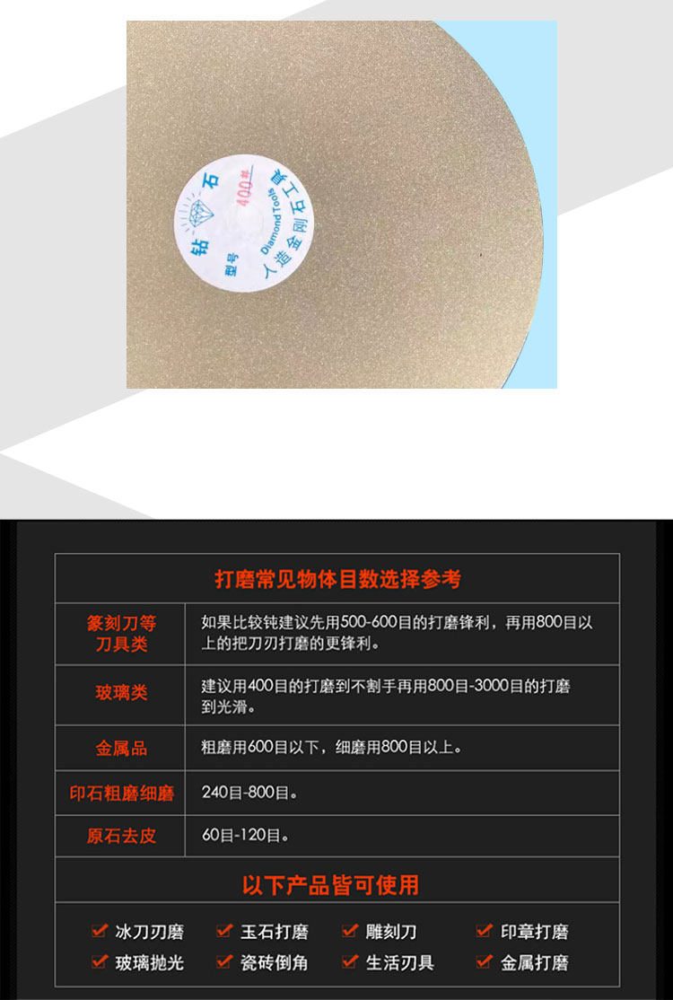 Точильное кольцо 6寸150mm金刚石砂轮片平面砂轮片玉石戒面打磨抛光工具金刚砂磨盘