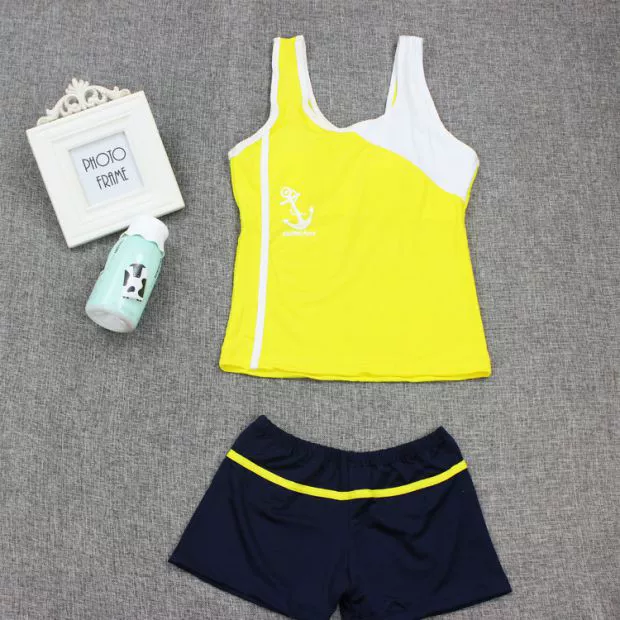 Học sinh chia áo tắm nữ bảo thủ mỏng ngực nhỏ che bụng tập hợp quần boxer thể thao đồ bơi mùa xuân nóng