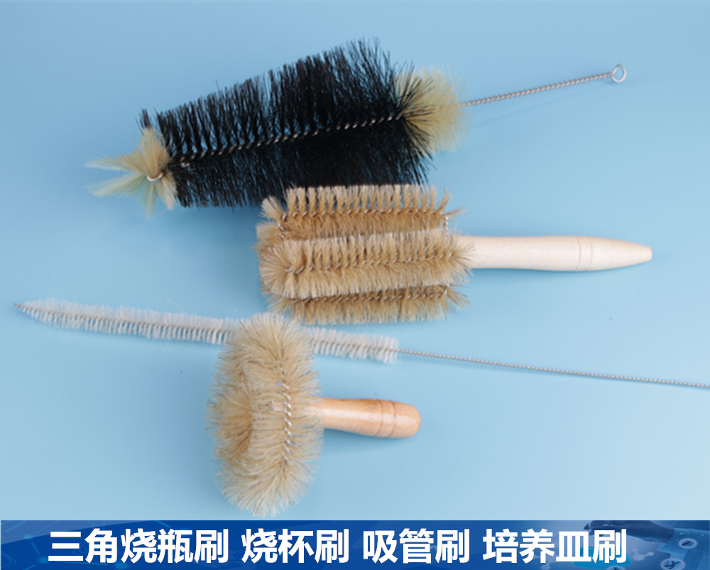 三角烧瓶刷烧杯刷吸管刷培养皿刷实验室毛刷