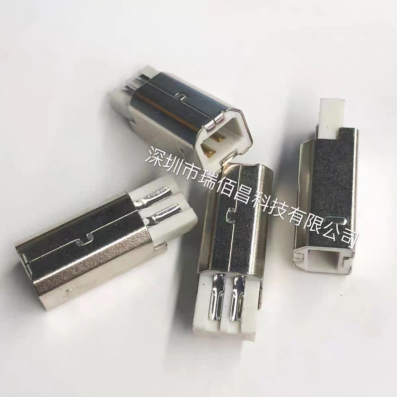 USB D-Type Plug, B Male Plug, Square USB Plug, Male Connector Soldering Wire, Male Printer Plug, Interface USB D-Type Plug, B Male Plug, Square USB Plug, Male Connector Soldering Wire, Male Printer Plug, Interface