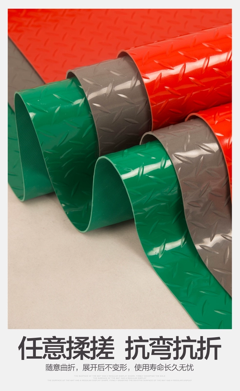Non-slip hành lang phòng tắm thảm bếp lát chống thấm thảm dày Restaurant pvc Bể xe mặc chống cháy - Thảm sàn thảm chùi chân cao cấp