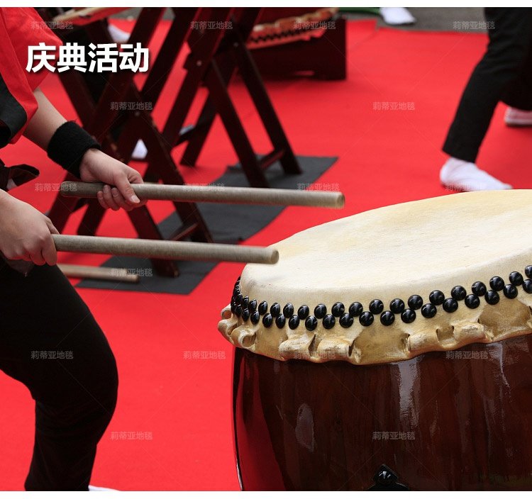 Khai trương thảm đỏ dày chống trượt chào đón đám cưới đầy đủ cửa hàng sử dụng lâu dài triển lãm cầu thang cưới một lần màu đỏ - Thảm thảm đỏ