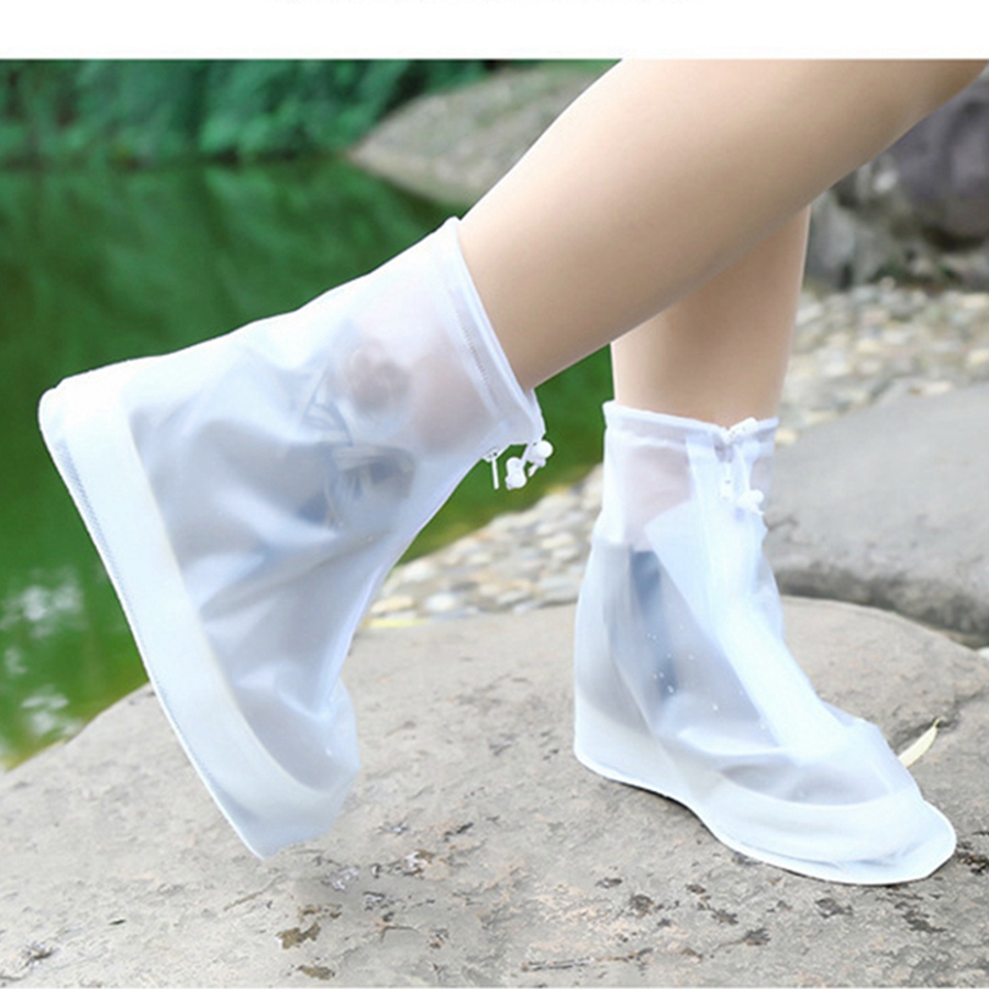 Rain Shoes Waterproof Children High Cylinder Rain Shoes Cover Rain shoes Silicone Rain Boots Women Water Shoes Adult Male Non-slip Thickened Wear Shoes