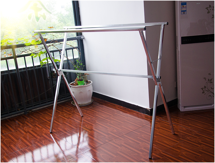 Clothes rack drying rack drying quilt rack clothes rod small clothes rack retractable retractable clothes rack stainless steel