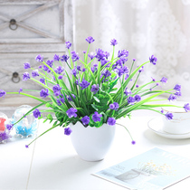 Plastic bouquet decorative flowers Imitation anti-real flowers Fake flowers Living room dining table flower arrangement flower pot refrigerator ornaments