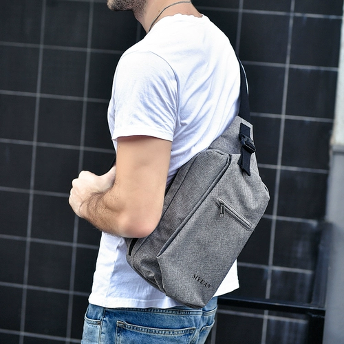 SIYUAN Мужская нагрудная сумка, спортивный ремешок для сумки на одно плечо, рюкзак, сумка на одно плечо, поясная сумка, в корейском стиле