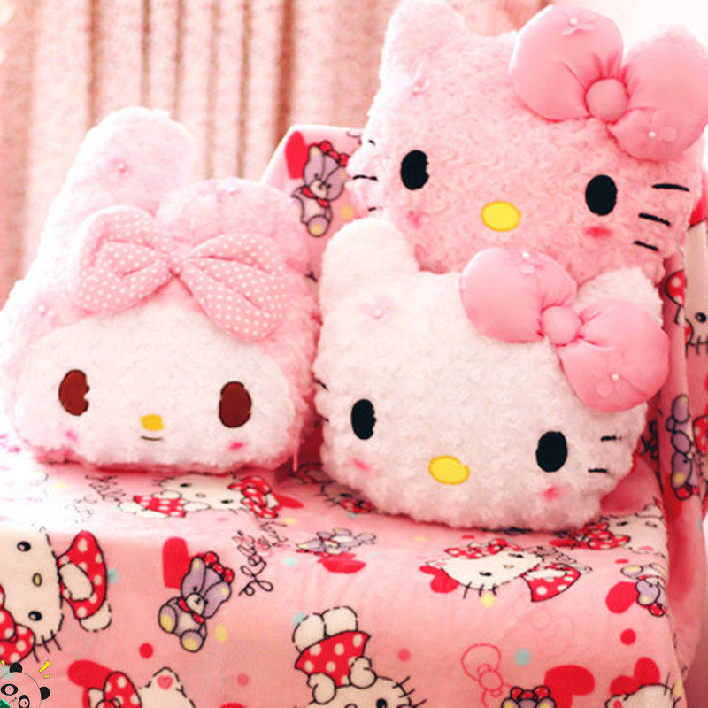 Cute Merlotte Melody Round Plush Pillow Blanket Two-in-one Dual-use Back Cushions Office Afternoon Nap Cover Blanket