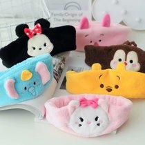 Teenage Girl Hearts Beam Hair with cartoon Minnie Vini Bear Little Flying Elephant Little Pigs Chestnut Rat Wash Face Hair with head hoop