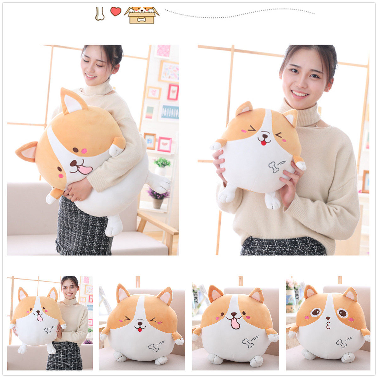 Round Ball Kirky Dog Paparazzi Cute Matchup Dog Dual-use Meddling Warm Hands Bao Women Do N't Charge Plush Warm Hand Cover Fur Suede Toy