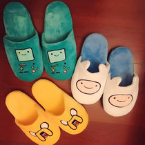 Day Ensemble Cute Old Leather Arbao Consoles Slippers Cartoon Cartoon Home Silent Floor Plush Cotton Slippers Lovers