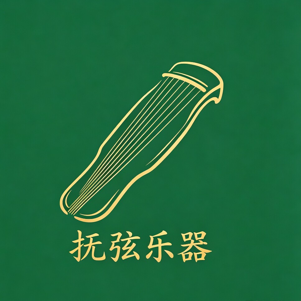 抚弦乐器店的LOGO