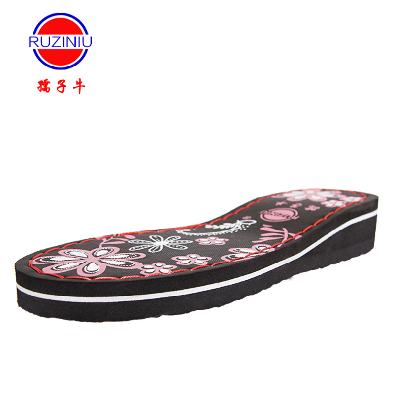 Ruzi Niu sole Anti-slip wear-resistant Chinese knot hand-woven sandal sole Morning glory sole