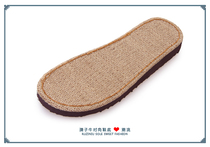 Ruzi cow sole flax ancient rattan bamboo cool flat heel Chinese knot hand woven slippers soles