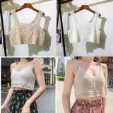 Летняя короткая майка, базовый жилет, с вышивкой, для маленькой груди, по фигуре, свободный крой