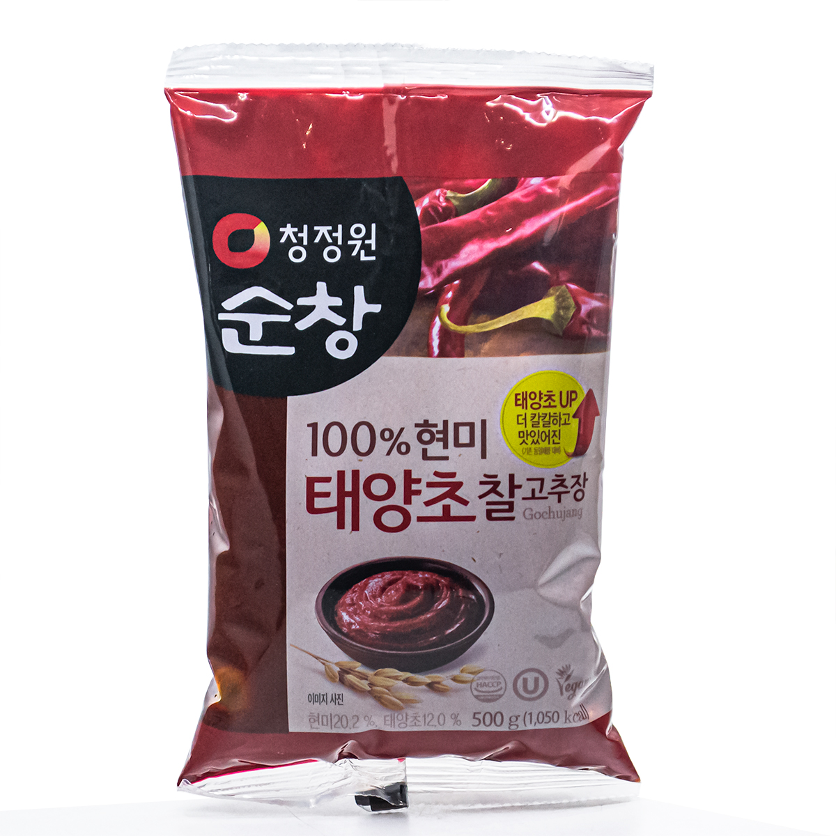 South Korea's Clean Garden Chunchang Peppers Sauce Geni Sticky Rice Chili Sauce Brown Rice Hot Sauce 500g bagged (5046)
