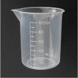 PP with scale 100ML plastic beaker plastic measuring cup measuring tool beaker laboratory use