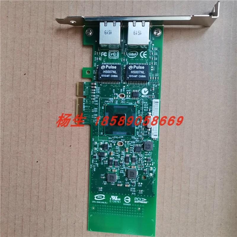 Original intel E1G42ET 82576 chip E1G42ETBLK dual-port Gigabit Ethernet network card
