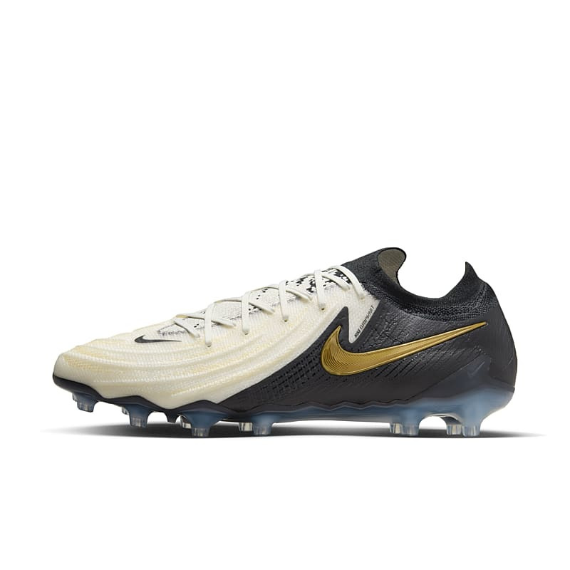 Nike Phantom Gx Ag Round-Toe Lace-Up White and Black Men's Low-Top Football Shoes Fj2554-100