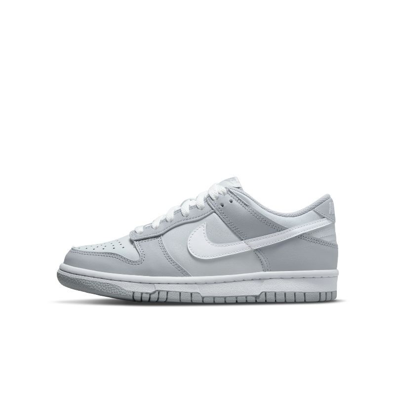 Nike Dunk Low Gray-White Gs Trendy Retro Sports Casual Low-Top Sneakers Dh9765-001
