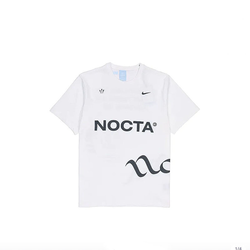 Nike Lettered Men's Nocta Series Round Neck Casual Sports Short-Sleeved T-Shirt Dm1727-100-010