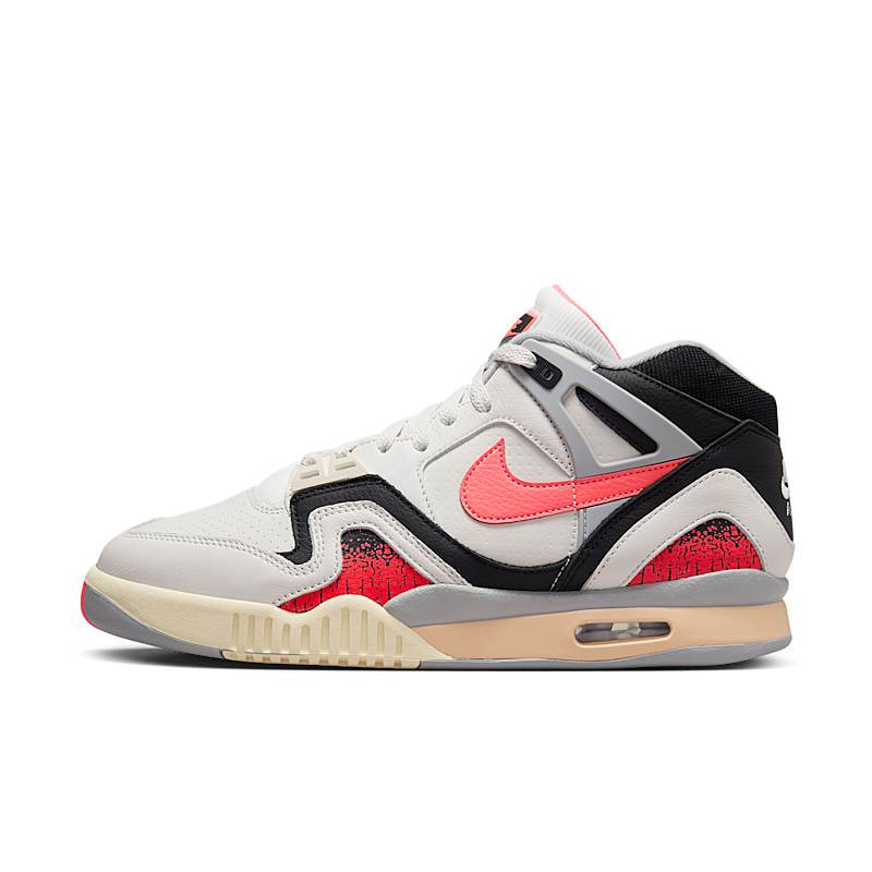 Nike Air Tech Challenge 2 Black and White Red Sports Casual Mid-Top Training Shoes Fz9033-001