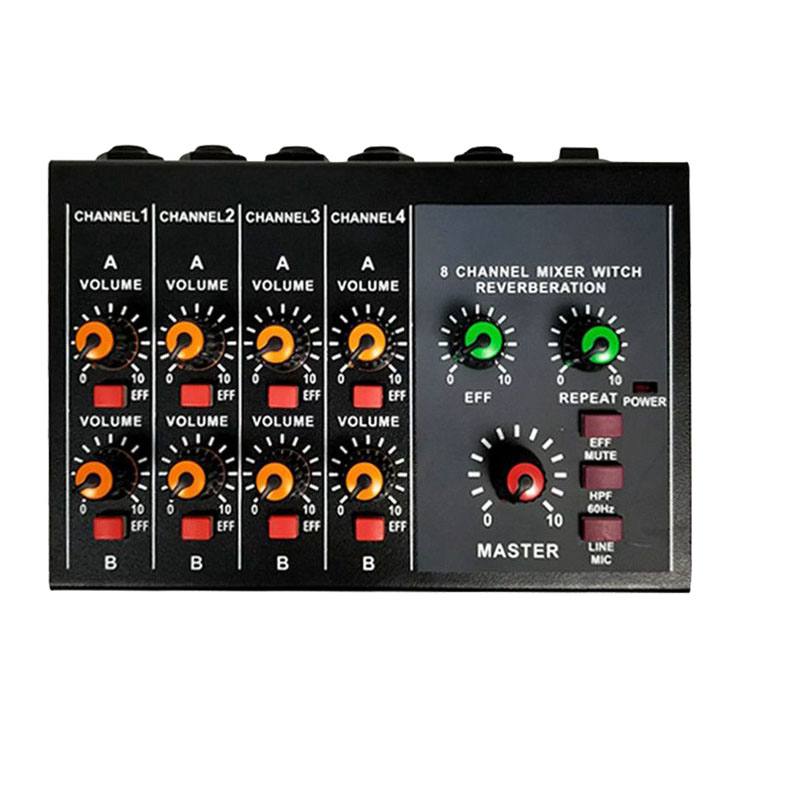 8-way sound multi-channel microphone dispenser microphone branch hub mixer multi-channel microphone augers