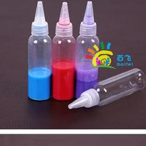 Happy handmade 60ml childrens painting paint small empty bottle plastic empty bottle pigment repackaging special bottle