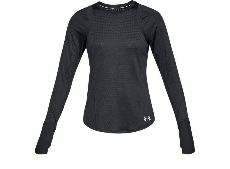 Dưới áo giáp Áo thun thể thao nữ Dema UA HexDelta Áo dài tay thể thao-1317602 áo ba lỗ nam tập gym