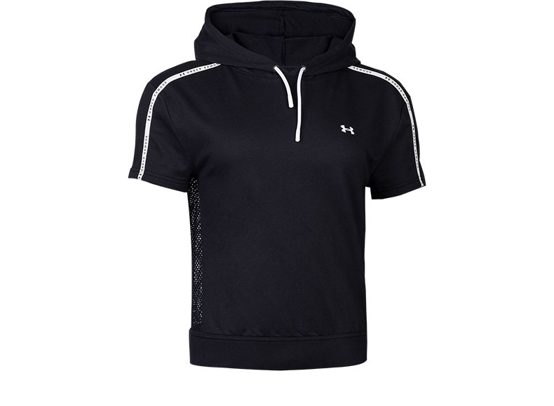 Under Armour Một Dema UA Phụ nữ tay áo ngắn Huấn luyện thể thao Áo thun trùm đầu-1332505 áo phông thể thao nam