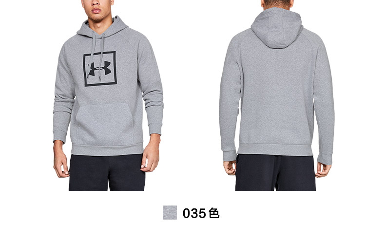 Dưới áo giáp Một Dema UA Đàn ông Logo dài tay Áo trùm đầu thể thao Áo len -1329745 - Thể thao lông cừu / jumper áo thun dài tay nam mùa đông