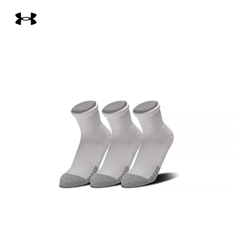 Under Armour Official UA HeatGear® Quarter Men's and Women's Training Sports Socks-3 Pairs 1353262