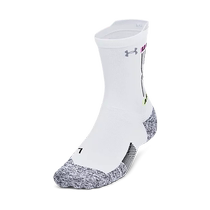 (New product) Under Armor official UA ArmorDry mens and womens couples running sports mid-calf socks 1376076
