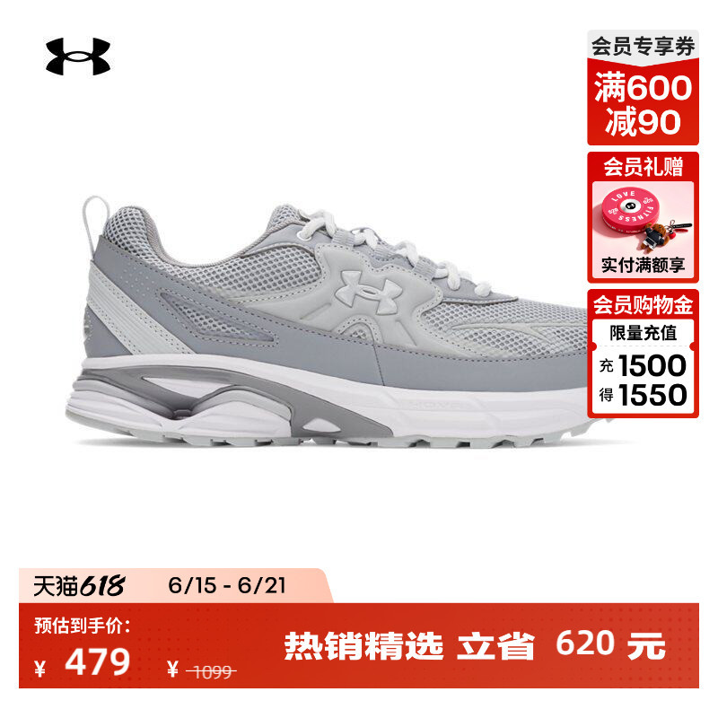 Under Armour Official Ua Apparition Tech Men's and Women's Couples' Cushioning Sports Casual Shoes 6005280