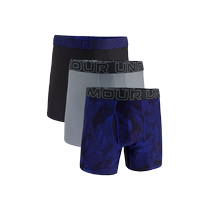 (New product) Under Armor official UA Tech mens 6-inch sports casual underwear-3 pack 1387415